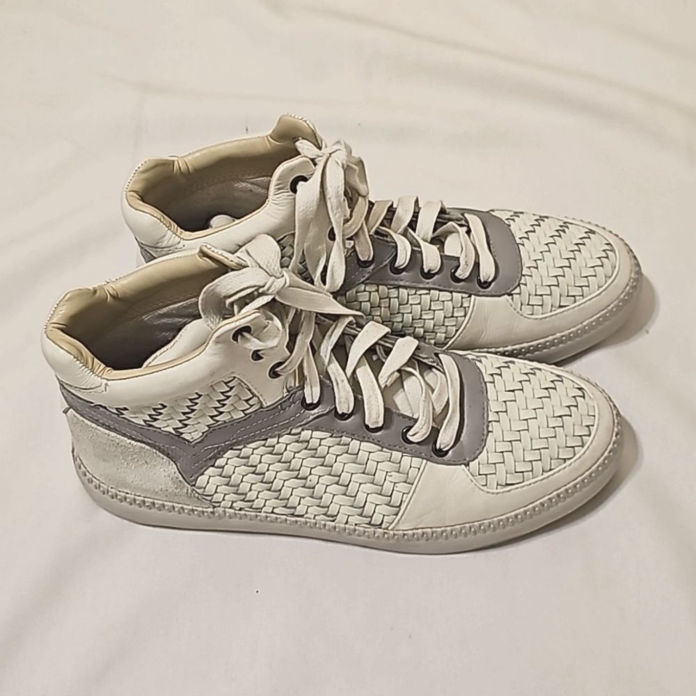 DIESEL S-Spaark Mid Leather Sneakers Ice size 9